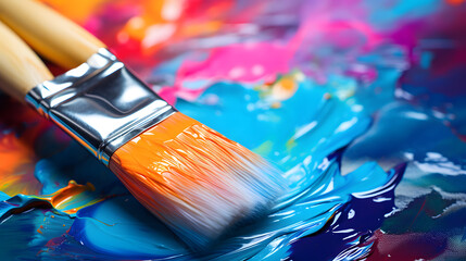 Fototapeta premium Strokes of Imagination Palette of Creation