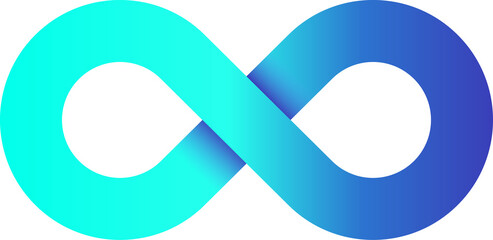 infinity loop symbol illustration - obrazy, fototapety, plakaty