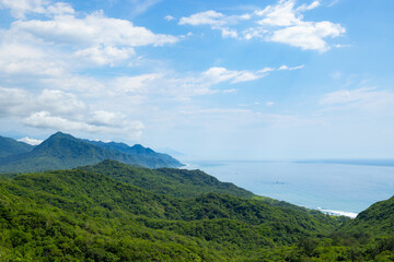 Beautiful scenery of the mountain range