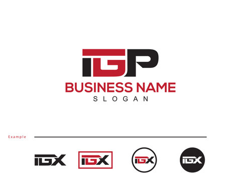 Minimal Unique IGP ig Vector Business Logo Letter Design