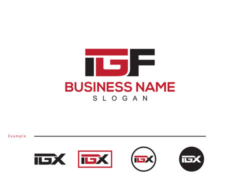 Minimal Unique IGF ig Vector Business Logo Letter Design