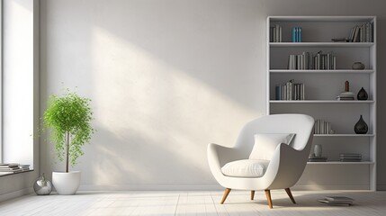 interior minimalist design of living room