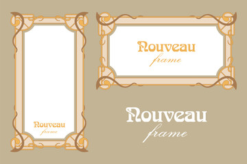 Nouveau art frame style illustration 1