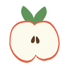 Cute apple fruity cartoon