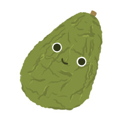 Cute avocado fruity cartoon