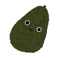 Cute avocado fruity cartoon