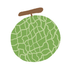 Cute melon fruity cartoon