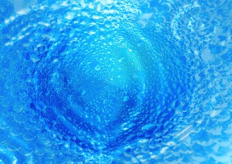 3d illustration of abstract blue ripples