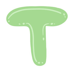 Alphabet colorful for decoration on transparent backgound. Printable, quality 300 dpi.