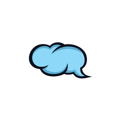 Cloud Vector Illustration. speech bubble vector
