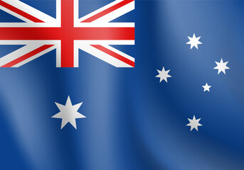 National flag of Australia. Vector illustration.