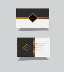 A gorgious & classic business card desaign.inclouding whait,assh & golden clour.