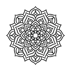 Ethnic Mandala Round Ornament Pattern