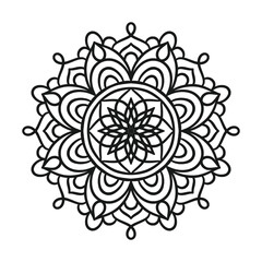 Ethnic Mandala Round Ornament Pattern
