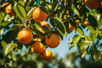 oranges on tree