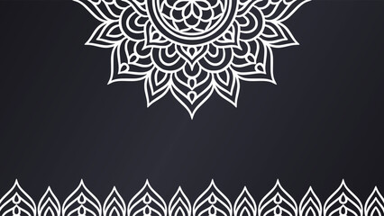 Mandala round ornament background template