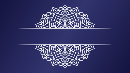 Mandala round ornament background template