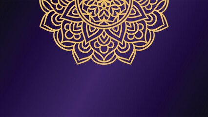 Mandala round ornament background template