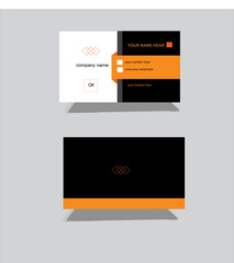 This is a smart black,white and yellow clour mix corporet business card.