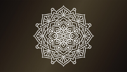 Fototapeta na wymiar Mandala round ornament background template