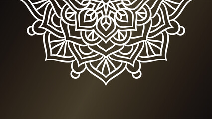 Mandala round ornament background template