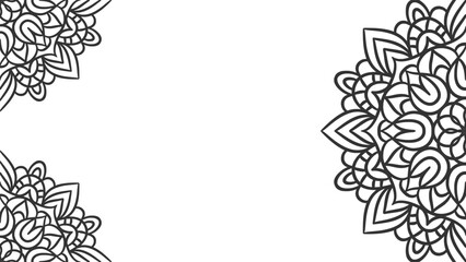 Mandala round ornament background template