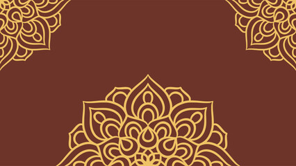 Mandala round ornament background template