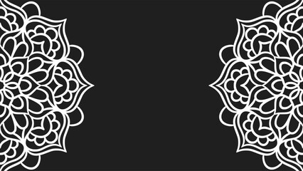 Mandala round ornament background template