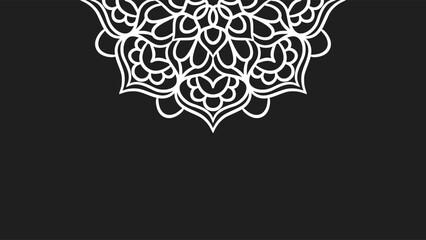 Mandala round ornament background template