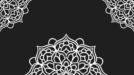 Mandala round ornament background template