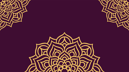 Mandala round ornament background template