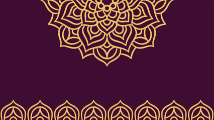 Mandala round ornament background template