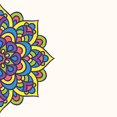 Mandala round ornament background template