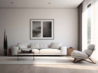 Modern interior of a room generative ai