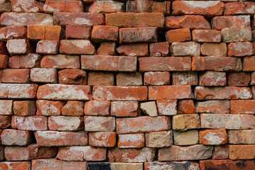 red brick wall