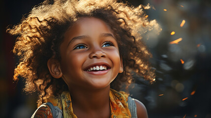 A beaming smile captured up close, reflecting genuine joy Generative AI