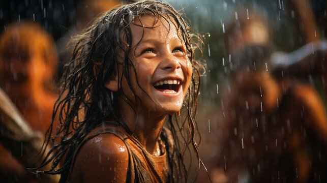 An infectious smile captured up close, inspiring happiness in others Generative AI