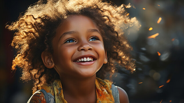 A beaming smile captured up close, reflecting genuine joy Generative AI