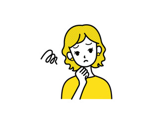 困っている女性