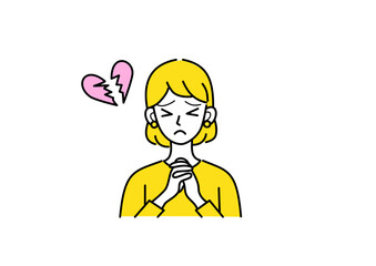 失恋した女性