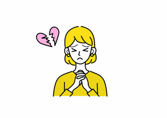 失恋した女性