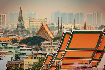 Bangkok old and modern city - 632537772