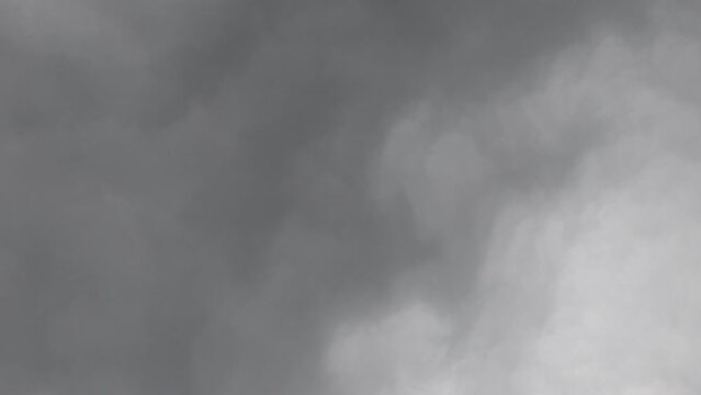 Gray clouds in the sky
