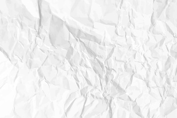 White clean crumpled paper