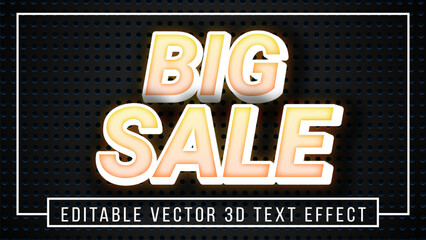 Editable modern lettering 3d text effect