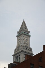 Fototapeta na wymiar A clock tower in Boston, USA