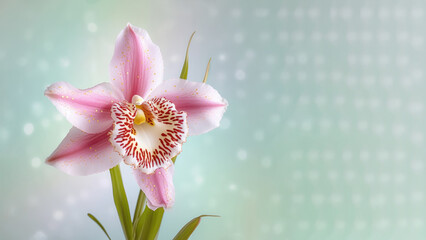 Pink Miltonia spectabilis orchid flower background, Flowers composition as background project graphic design