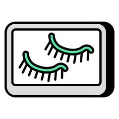 Modern design icon of eyelashes 