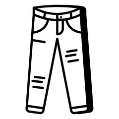 Creative design icon of jeans