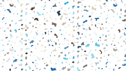 Light BLUE vector seamless template with bent ribbons. Terrazzo holizontal background. Trendy colorful color. Interior modern texture cover. Vector illustration.